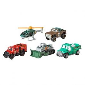 Wildfire Rescue Set (4 vehicles & helicopter)