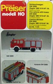 Fire truck SW2000 Ziegler MB1019 AF/36