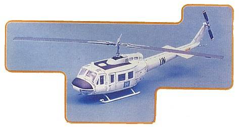 Bell UH 1-D Helicopter UN White Z-334