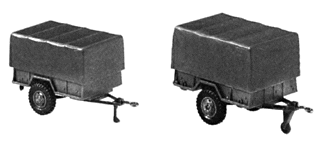 1 1/2 Ton Canvas Covered Trailers M101-A1 & M105-A2 Z-462