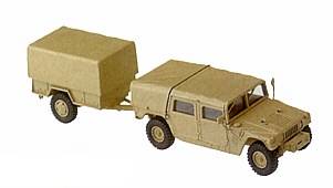 M-1038 4x4 1.5t Cargo/Troop Carrier with Supply Trailer Z-523