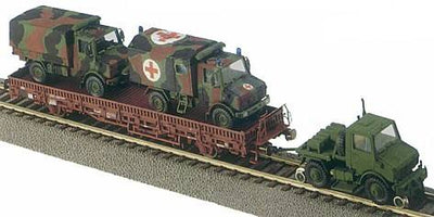 HO Roco Minitanks Patton's 3ème Armée Train Railway 4 Voitures #A2143 HO Roco Minitanks Patton's 3ème Armée Train Railway 4 Voitures #A2143