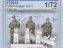 Fallschrimjager German WWII 3 Figures