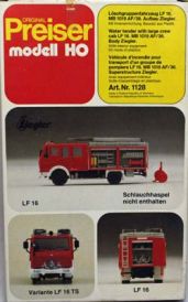 Fire Truck LF16 Ziegler MG1019 AF/36 Red