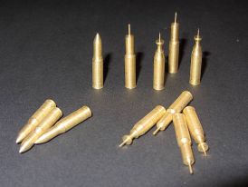 HO Scale Model 120mm NATO Tank Rounds in 3 Types with 12 Pieces