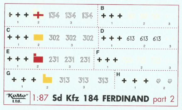 SdKfz 184 Ferdinand Set Number 2