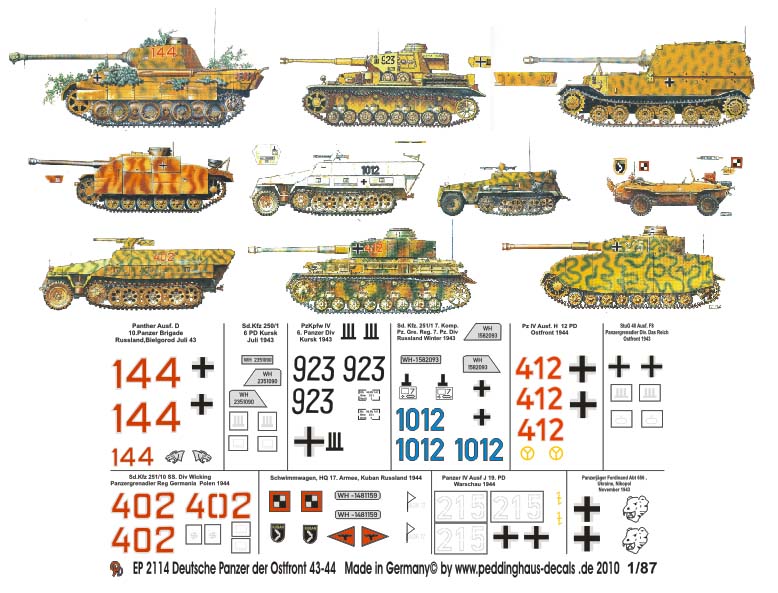 German Panzer Russian Front 1943-44